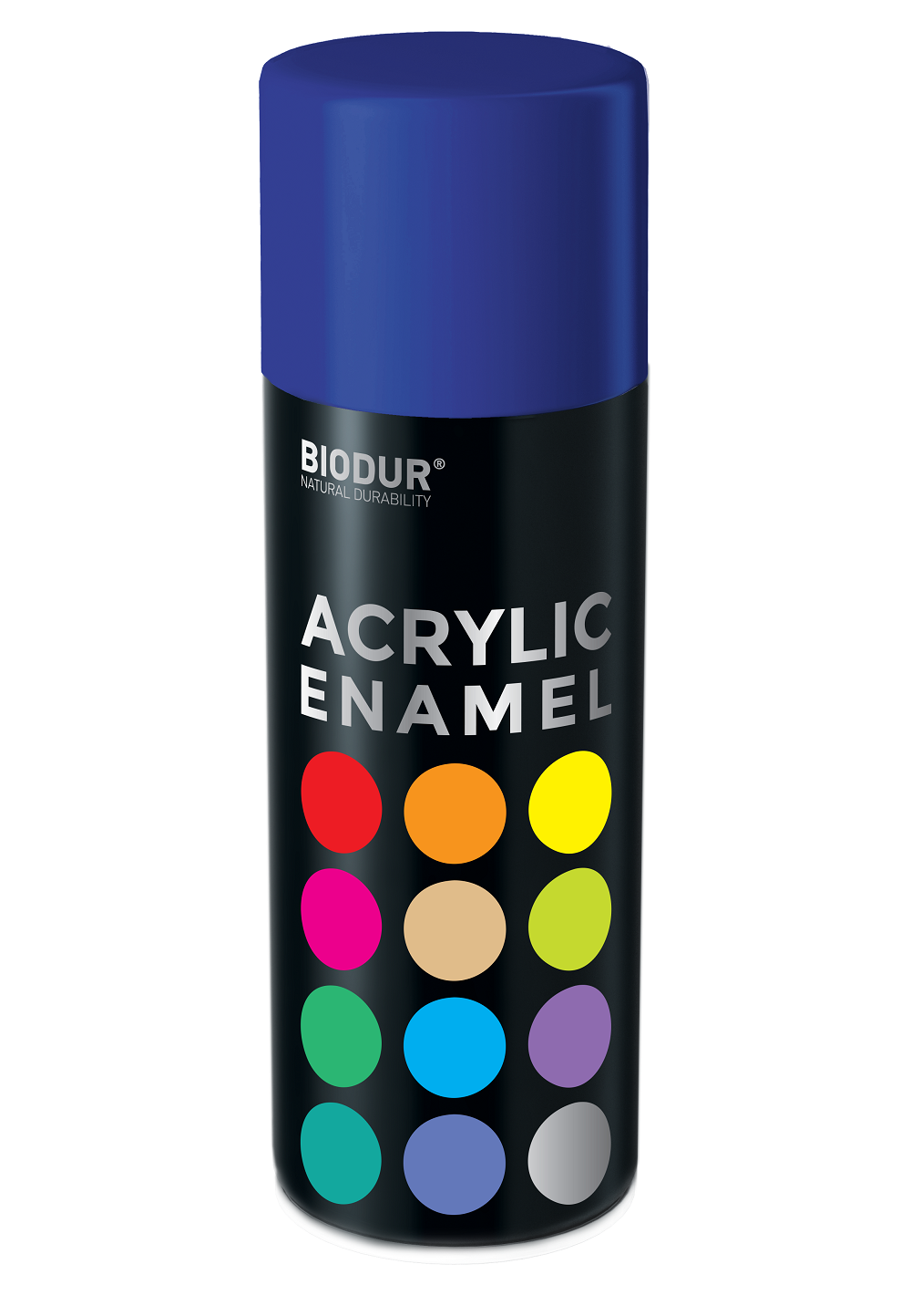 Емаль акрилова Biodur RAL 5002 синій високий глянець 400 мл